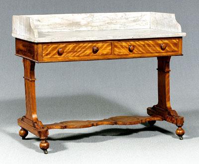 Classical marble top table birch 94a79