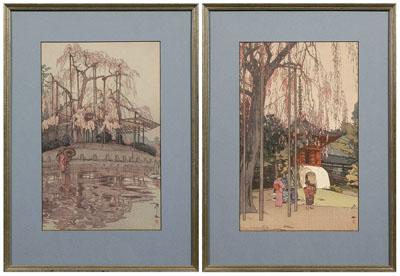 Two Japanese woodblock prints  94a7c