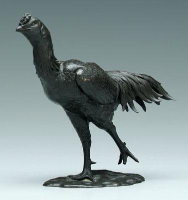 Asian bronze chicken, finely cast with