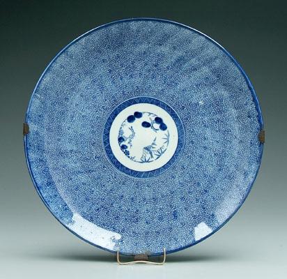 Japanese porcelain charger blue 94a7f