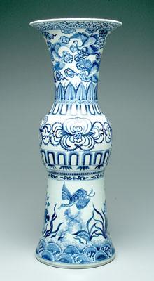 Chinese blue and white porcelain vase,