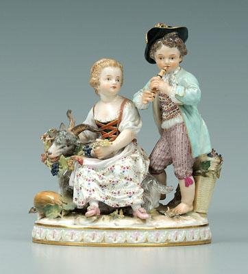 Meissen figural group two children 94a9d