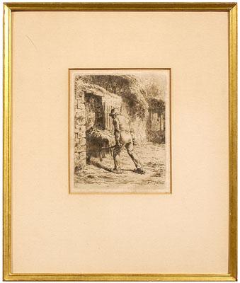 Jean Francois Millet etching French  94aa1