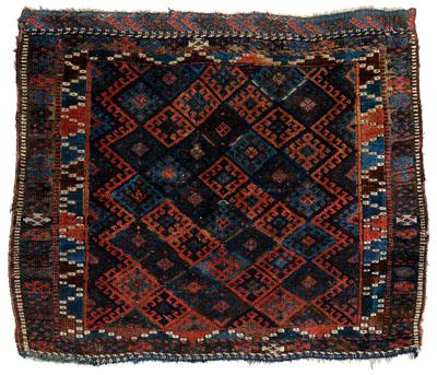 Tribal rug diagonal bands of diamonds 94720