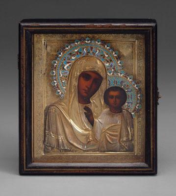 19th century Russian icon Kazan  9473b