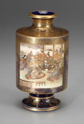 Japanese satsuma vase cylindrical 94748