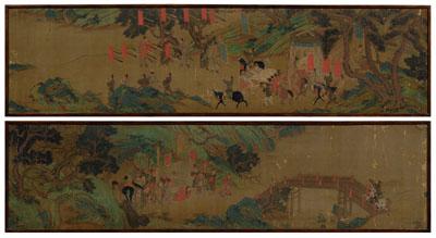 Chinese horizontal painting, possibly