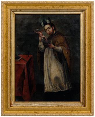 Spanish Colonial painting, saint