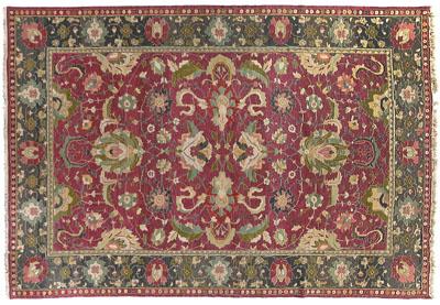 Modern Tabriz style rug floral 9480a