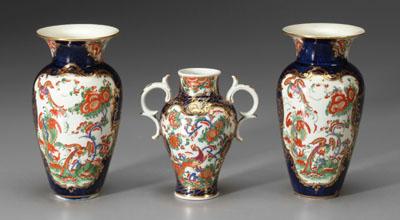 Set of three Worcester vases fine 94818