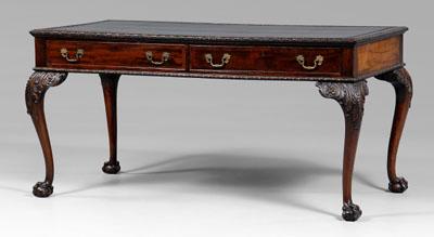 Fine Chippendale style library table,