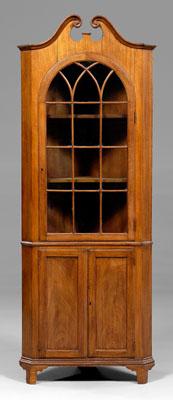 Chippendale style corner cupboard,