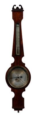 19th century mahogany barometer,