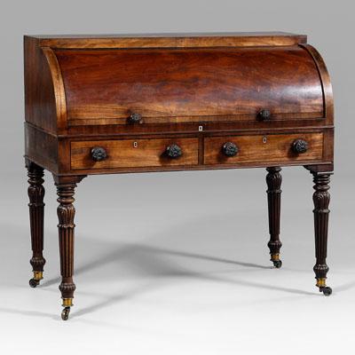 Regency mahogany cylinder desk  9483d