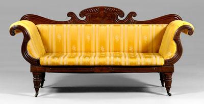 Classical carved sofa mahogany 94844