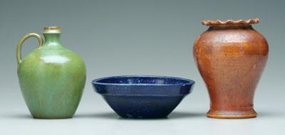 Three pieces North Carolina pottery: