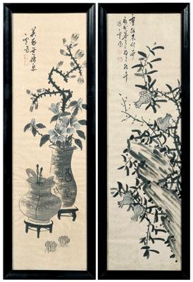 Two Chinese ink paintings both 94cb1