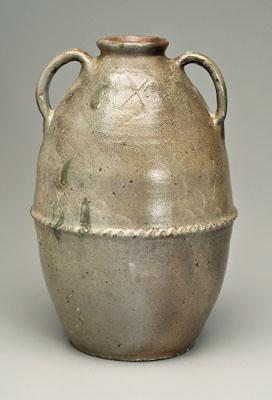 T.W. Craven stoneware jar, ovoid with