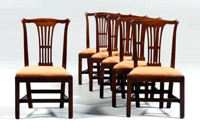 Set of six Chippendale dining chairs  94ccb