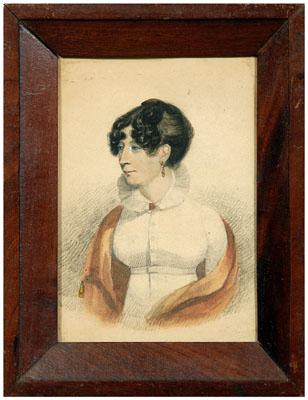 American miniature portrait woman 94cce