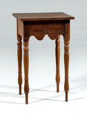 American Federal figured cherry stand,