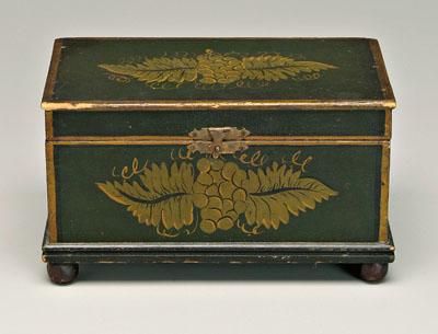 Painted 19th century box, ball