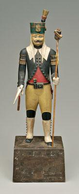 Carved and painted folk art soldier  94cf7