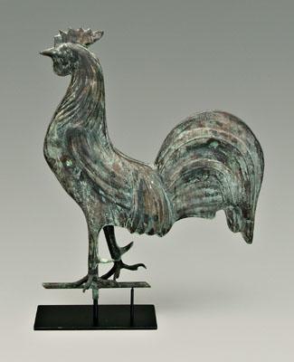 Copper rooster weathervane molded 94cfd