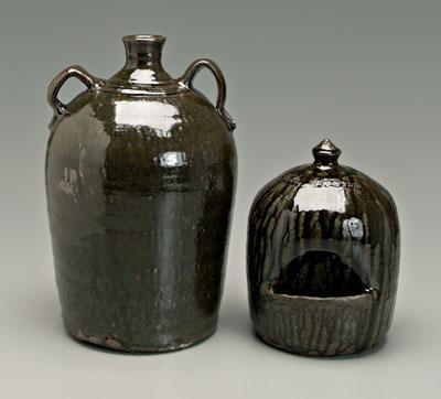 Two Harold Hewell jugs (Gillsville,