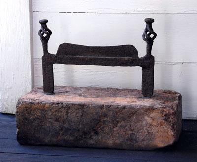 Large-scale wrought iron boot scraper,