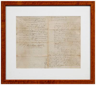 William Hooper manuscript document