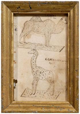 Folk art drawing camel eagle  94db0