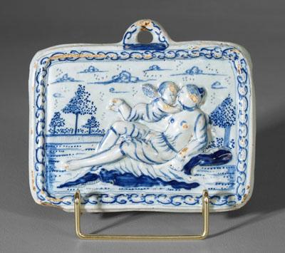 Delft wall tablet reclining figure 94ddb