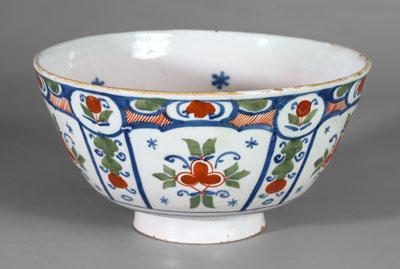 Polychromed Delft bowl exterior 94e00