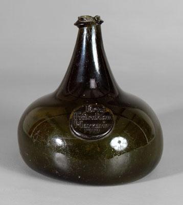 English bottle dated 1717, dark