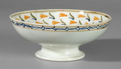 Pearlware rum tazza, interior with