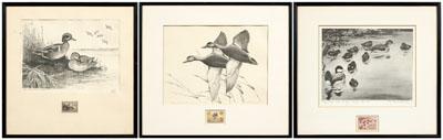 Three Federal duck stamp prints: