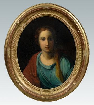 Portrait after Raphael, Madonna, unsigned,