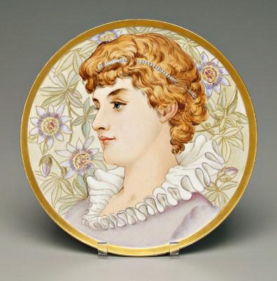 Painted Limoges charger, hand painted