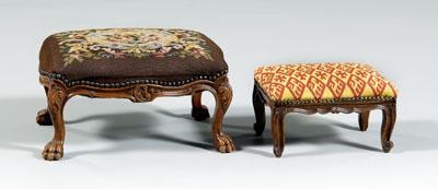 Two French Provincial footstools: