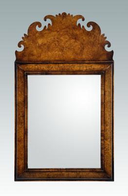 William and Mary style inlaid mirror  94b44