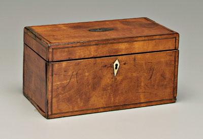 George III inlaid tea box extensive 94b55