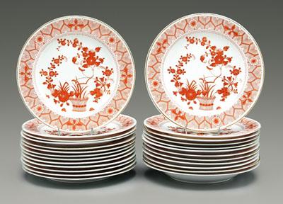 25 pieces Crown Derby porcelain: