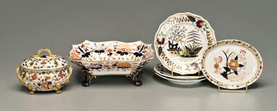 Six pieces English ironstone, Imari