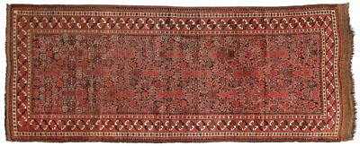 Central Asian rug repeating red 94bad