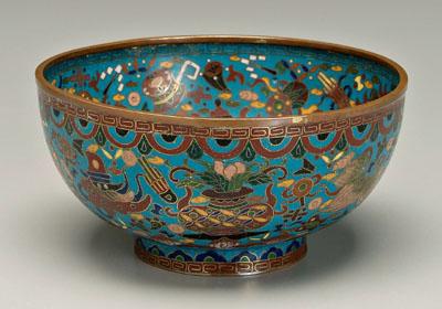 Chinese cloisonne bowl copper 94c09