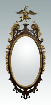 Chippendale style parcel gilt mirror  94c24