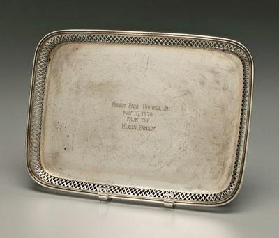Buccellati sterling tray, rounded