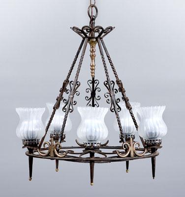 Arts and Crafts chandelier twisted 94c5e