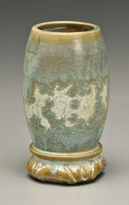 Crystalline-glazed stoneware vase,